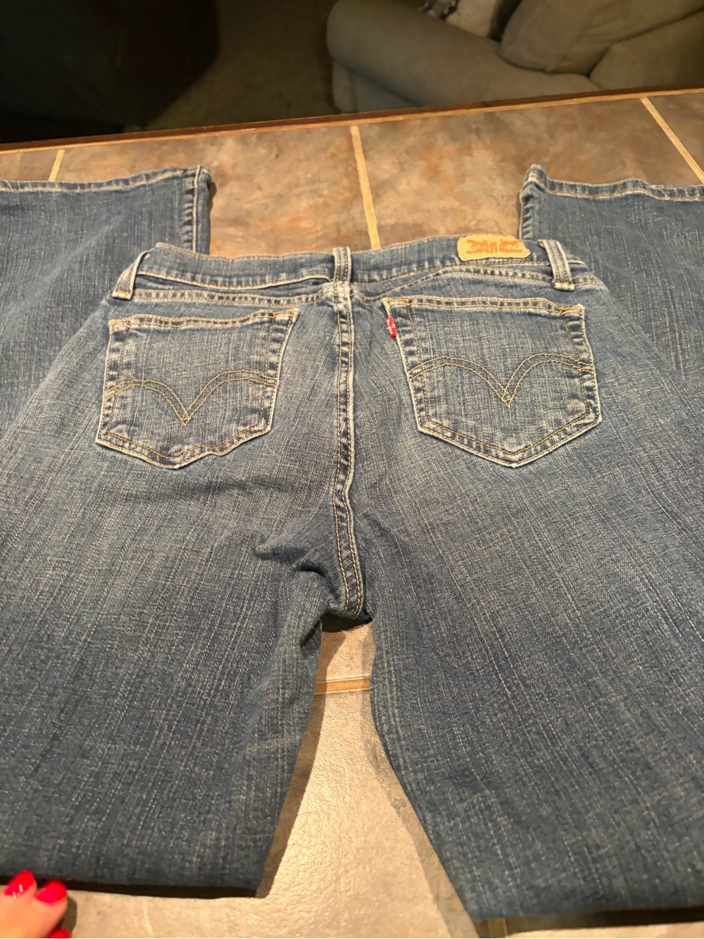 Levi's 528Women's Blue Bootcut Jeans - Faded Indigo, size 10
